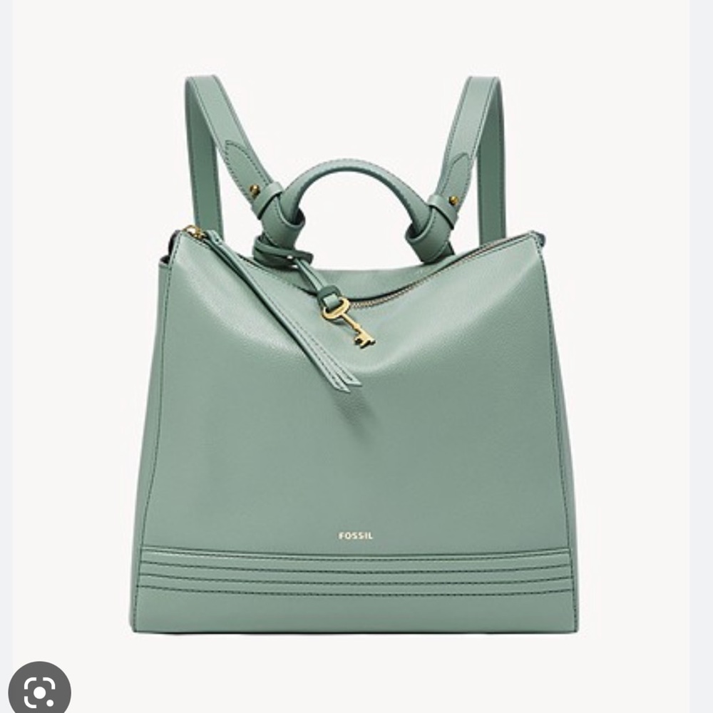 FOSSIL Elina Convertible Small Backpack - seafoam green